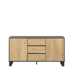 Skänk Ljusträ/svart ELDA