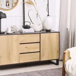 Skänk Ljusträ/svart ELDA -Chilli shop skank ljustrasvart elda tranatur 3007221