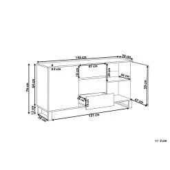 Skänk Ljusträ/svart ELDA -Chilli shop skank ljustrasvart elda tranatur 3007224
