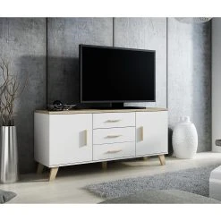 Skänk Loteria 150x45x69 Cm Med 2 Dörrar + 3 Lådor