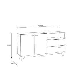 Skänk Lubahn 42x160 Cm -Chilli shop skank lubahn 42x160 cm svart 4193749