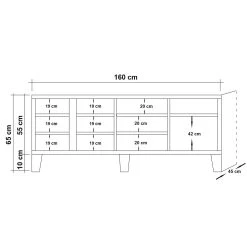 Skänk Masako Flätmönster -Chilli shop skank masako tradsilhuett brungra 2709312