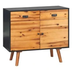 Be Basic Skänk Massivt Akaciaträ 90x33,5x83 Cm