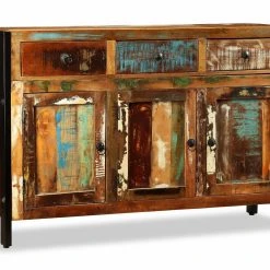 Be Basic Skänk Massivt återvunnet Trä 120x35x76 Cm