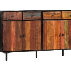 Be Basic Skänk Massivt återvunnet Trä 140x35x76 Cm -Chilli shop skank massivt atervunnet tra 140x35x76 cm brun 3059001