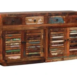 Be Basic Skänk Massivt återvunnet Trä 150x35x75 Cm