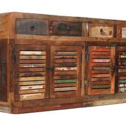 Be Basic Skänk Massivt återvunnet Trä 150x35x75 Cm -Chilli shop skank massivt atervunnet tra 150x35x75 cm brun 3059442