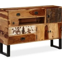 Be Basic Skänk Massivt Sheshamträ 115x30x80 Cm