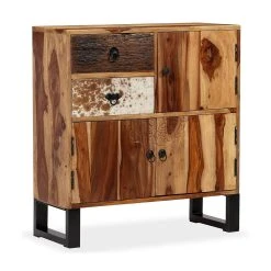 Be Basic Skänk Massivt Sheshamträ 70x30x80 Cm