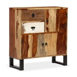 Be Basic Skänk Massivt Sheshamträ 70x30x80 Cm -Chilli shop skank massivt sheshamtra 70x30x80 cm brun 2717044