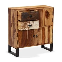 Be Basic Skänk Massivt Sheshamträ 70x30x80 Cm -Chilli shop skank massivt sheshamtra 70x30x80 cm brun 2717045