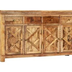 Be Basic Skänk Med 4 Lådor 160x40x85 Cm Massivt Mangoträ