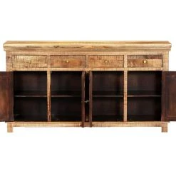 Be Basic Skänk Med 4 Lådor 160x40x85 Cm Massivt Mangoträ -Chilli shop skank med 4 lador 160x40x85 cm massivt mangotra brun 3611179