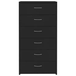 Be Basic Skänk Med 6 Lådor Sonoma-ek 50x34x96 Cm Spånskiva -Chilli shop skank med 6 lador svart 50x34x96 cm spanskiva svart 4193210