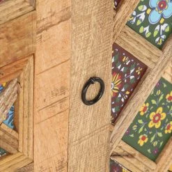 Be Basic Skänk Med Keramik 140x40x80 Cm Massivt Mangoträ -Chilli shop skank med keramik 140x40x80 cm massivt mangotra flerfargad 4890477