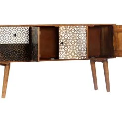 Be Basic Skänk Med Mönster 130x30x70 Cm Massivt Mangoträ -Chilli shop skank med monster 130x30x70 cm massivt mangotra brun 2053267