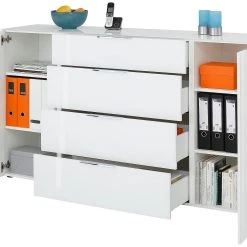 Skänk Monreal 180,4x98,7 Cm -Chilli shop skank monreal 1804x987 cm vit hogglansvit 3504733