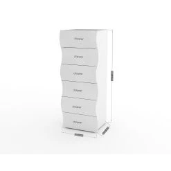 Skänk Ondres 50 Cm 6 Lådor -Chilli shop skank ondres 50 cm 6 lador vit hogglans 4465101