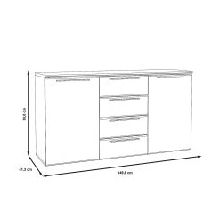 Skänk Pashua 150x81 Cm -Chilli shop skank pashua 150x81 cm grabrun 3743993