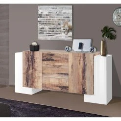 Skänk Pilander 210 Cm 4 Dörrar + 3 Lådor -Chilli shop skank pilander 210 cm 4 dorrar 3 lador vitnatur 4465191