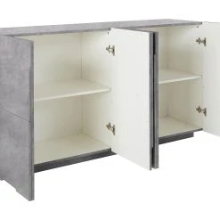 Skänk Pinsac 164 Cm 4 Dörrar -Chilli shop skank pinsac 164 cm 4 dorrar betonggra 4465177