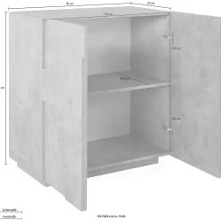 Skänk Pinsac 81 Cm 2 Dörrar -Chilli shop skank pinsac 81 cm 2 dorrar antracit 4465135