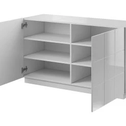 Skänk Rebenty 138x45x80 Cm -Chilli shop skank rebenty 138x45x80 cm vit hogglans 4464491