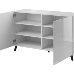 Skänk Rebenty 138x45x80 Cm -Chilli shop skank rebenty 138x45x80 cm vit hogglans 4464493