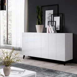 Skänk Rebenty 138x45x80 Cm -Chilli shop skank rebenty 138x45x80 cm vit hogglans 4464496