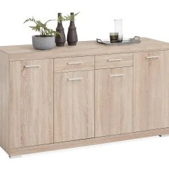 In Living Skänk Rhonda 160 Cm Låg -Chilli shop skank rhonda 160 cm lag ljus ek 2052432