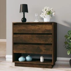 Skänk Rökfärgad Ek 70x41x75 Cm Spånskiva -Chilli shop skank rokfargad ek 70x41x75 cm spanskiva rokfargad ek 4893481