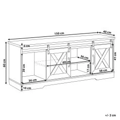 Skänk Sandharsi 150x40 Cm -Chilli shop skank sandharsi 150x40 cm ljusbrun 4196286