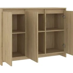 Be Basic Skänk Brun Ek 102x33x75 Cm Spånskiva -Chilli shop skank sonoma ek 102x33x75 cm spanskiva ek 4468323