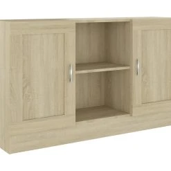 Be Basic Skänk Sonoma-ek 120x30,5x70 Cm Spånskiva