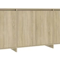 Skänk Brun Ek 135x41x75 Cm Spånskiva