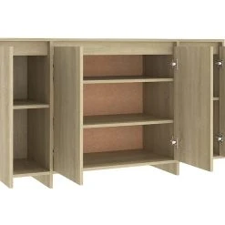 Skänk Brun Ek 135x41x75 Cm Spånskiva -Chilli shop skank sonoma ek 135x41x75 cm spanskiva ek 4469136