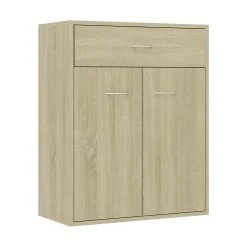 Be Basic Skänk Sonoma-ek 60x30x75 Cm Spånskiva