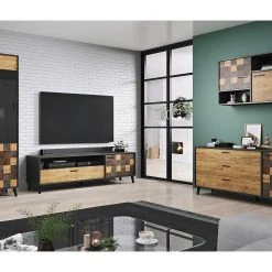 Skänk Soulens 177x45x74 Cm -Chilli shop skank soulens 177x45x74 cm antracitsvart 3507198