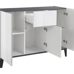 Skänk Sundern 200 Cm -Chilli shop skank sundern 200 cm antracitvit hogglans 4465292