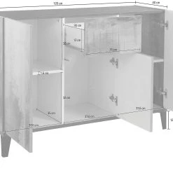 Skänk Sundern 200 Cm -Chilli shop skank sundern 200 cm antracitvit hogglans 4465293
