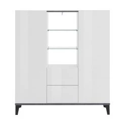 Skänk Sundern 200 Cm -Chilli shop skank sundern 200 cm glasantracitvit hogglans 4465388