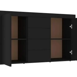 Be Basic Skänk Svart 120x36x69 Cm Spånskiva -Chilli shop skank svart 120x36x69 cm spanskiva svart 2846161