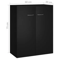 Be Basic Skänk Betonggrå 60x30x75 Cm Spånskiva -Chilli shop skank svart 60x30x75 cm spanskiva svart 3602221