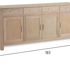 Tegelbakken Skänk Tulia 183 Cm 4 Dörrar -Chilli shop skank tulia 183 cm 4 dorrar ekvit 3059197