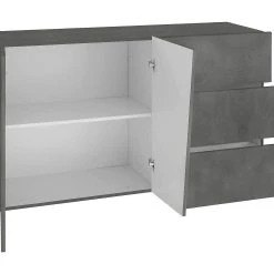 Skänk Vegara 141 Cm 2 Dörrar + 3 Lådor -Chilli shop skank vegara 141 cm 2 dorrar 3 lador antracit 4465164