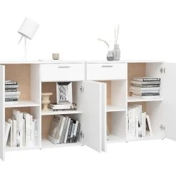 Be Basic Skänk Vit 160x36x75 Cm Spånskiva -Chilli shop skank vit 160x36x75 cm spanskiva vit 3059009