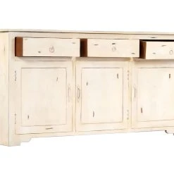 Be Basic Skänk Grå 160x40x80 Cm Massivt Mangoträ -Chilli shop skank vit 160x40x80 cm massivt mangotra vit 3611230