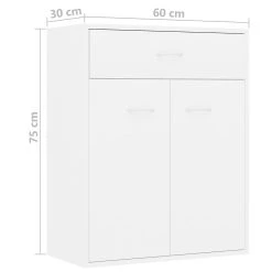 Be Basic Skänk Vit 60x30x75 Cm Spånskiva -Chilli shop skank vit 60x30x75 cm spanskiva vit 3494253