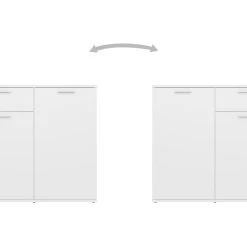 Be Basic Skänk Vit 80x36x75 Cm Spånskiva -Chilli shop skank vit 80x36x75 cm spanskiva vit 2959965