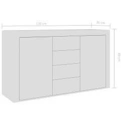 Be Basic Skänk Vit Högglans 120x36x69 Cm Spånskiva -Chilli shop skank vit hogglans 120x36x69 cm spanskiva vit 2846140